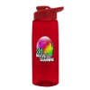 Garyline® Flair Tritan® Bottle with Drink-Thru Lid - 26 oz. - Transparent red